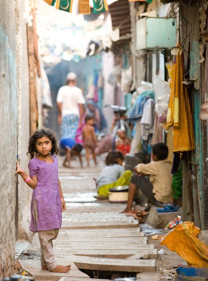 Girl in slum