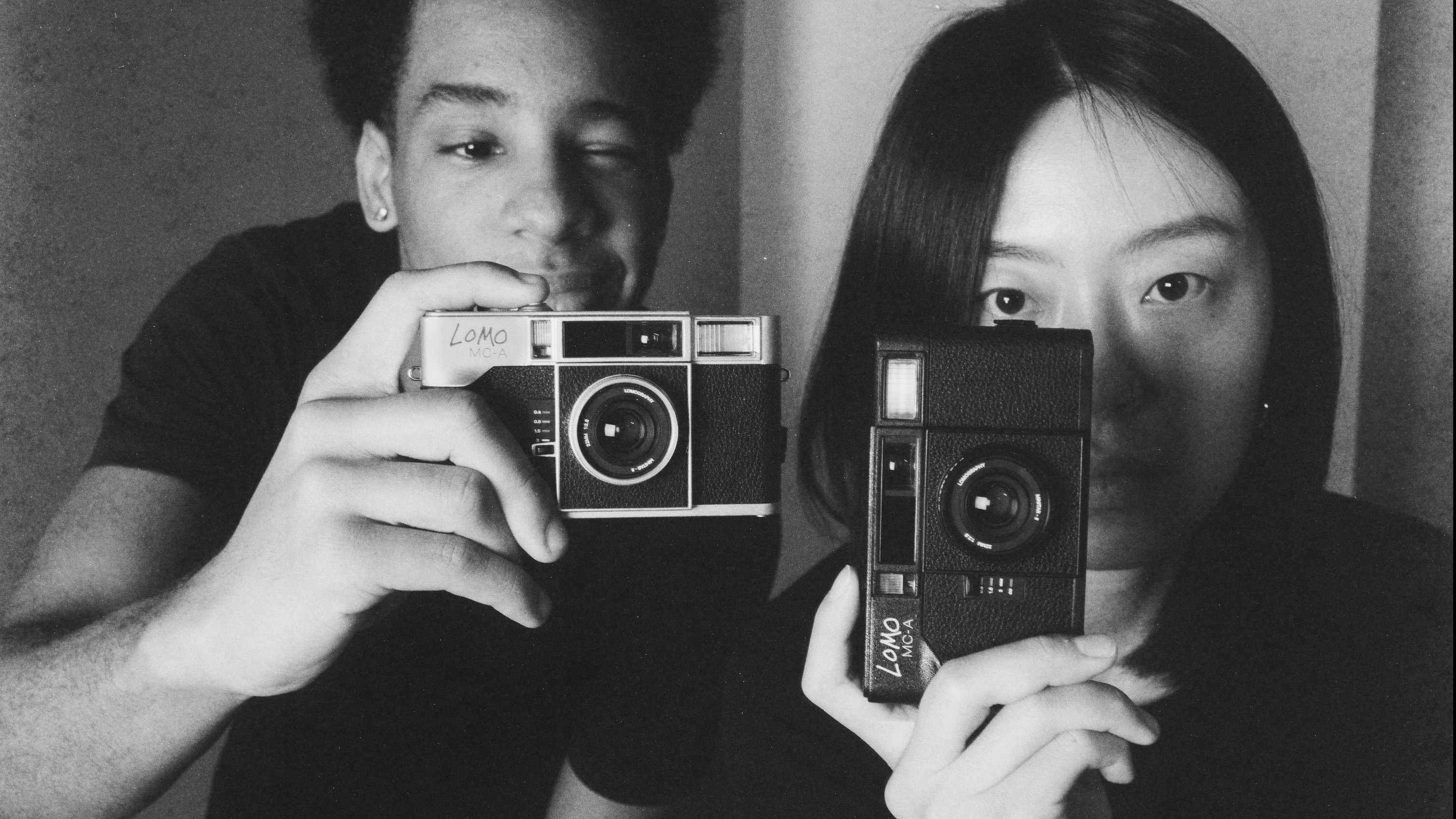The Lomography Lomo MC-A in a photographer&#039;s hand