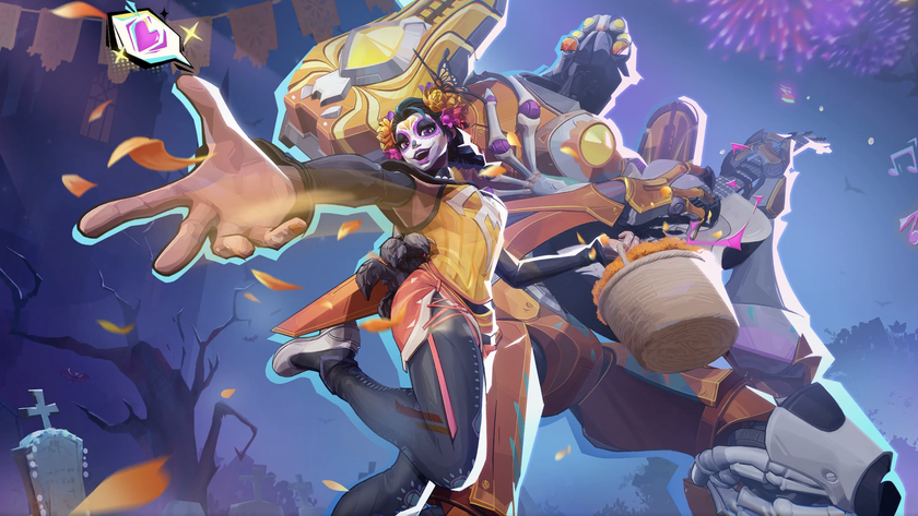 Peni Parker wears a day of the dead-inspired skin