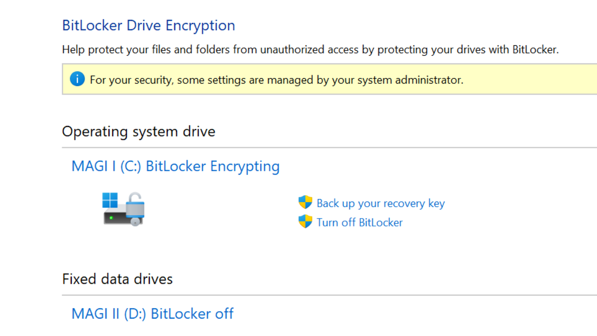 Habilitar o deshabilitar el cifrado de Bitlocker en Windows