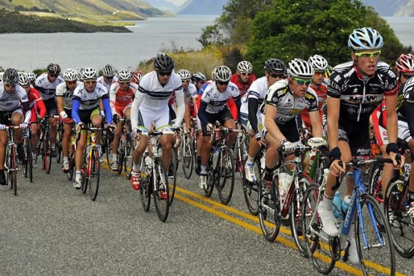 Yesterday&rsquo;s stage five winner Gordon McCauley of Subway-Avanti rides in the Peloton