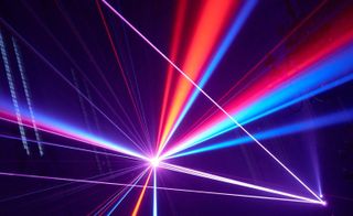 Colourful laser lights