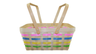 A large bamboo basket from Asda, included in our roundup of the best Easter baskets 2022