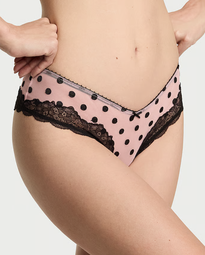 Victoria's Secret, Tease Sheer Dot High-Leg Cheeky Panty