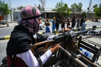 A Taliban patrol.