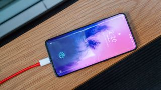 The OnePlus 6T lasts a meh 9:31 on a charge, but it juices up very quickly. Credit: Tom's Guide
