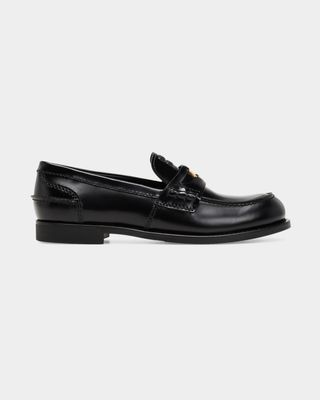 Miu Miu , Leather Penny Loafers