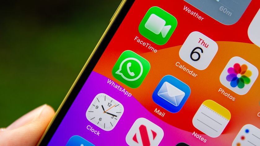 WhatsApp app icon on iPhone