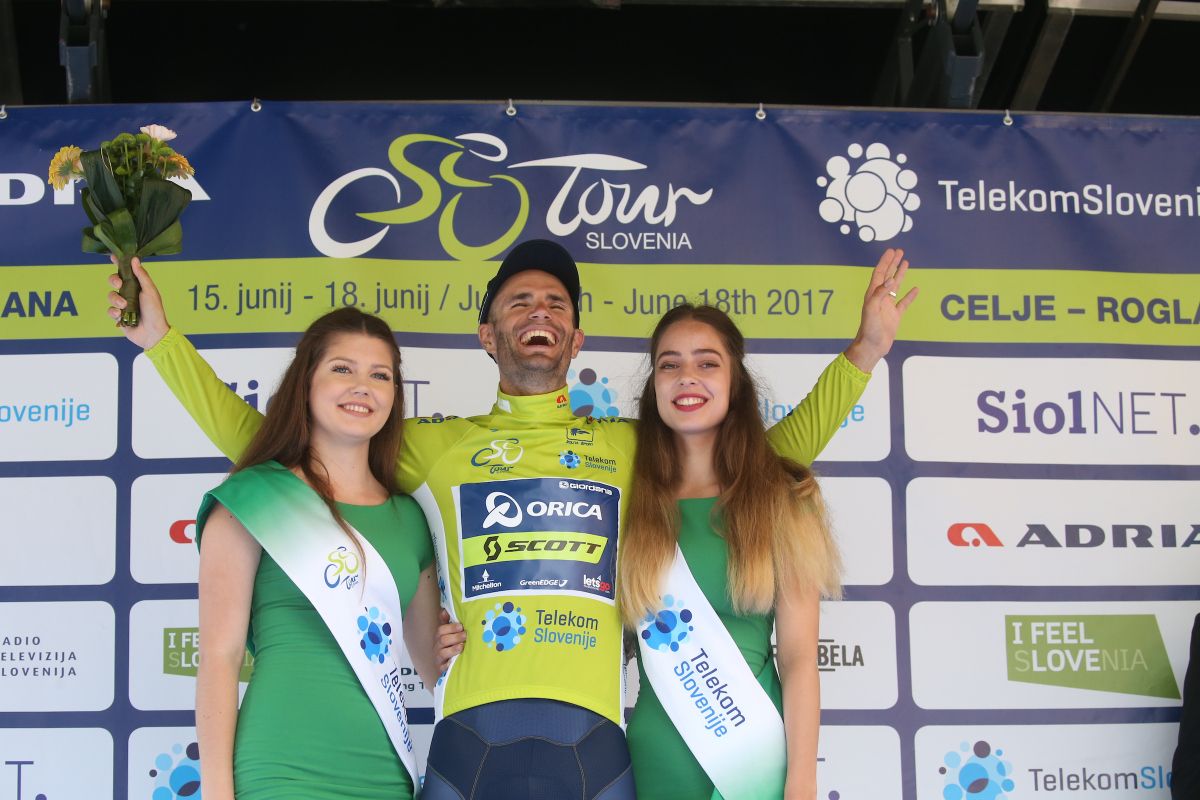 Luka Mezgec (Orica-Scott) moves into the race lead