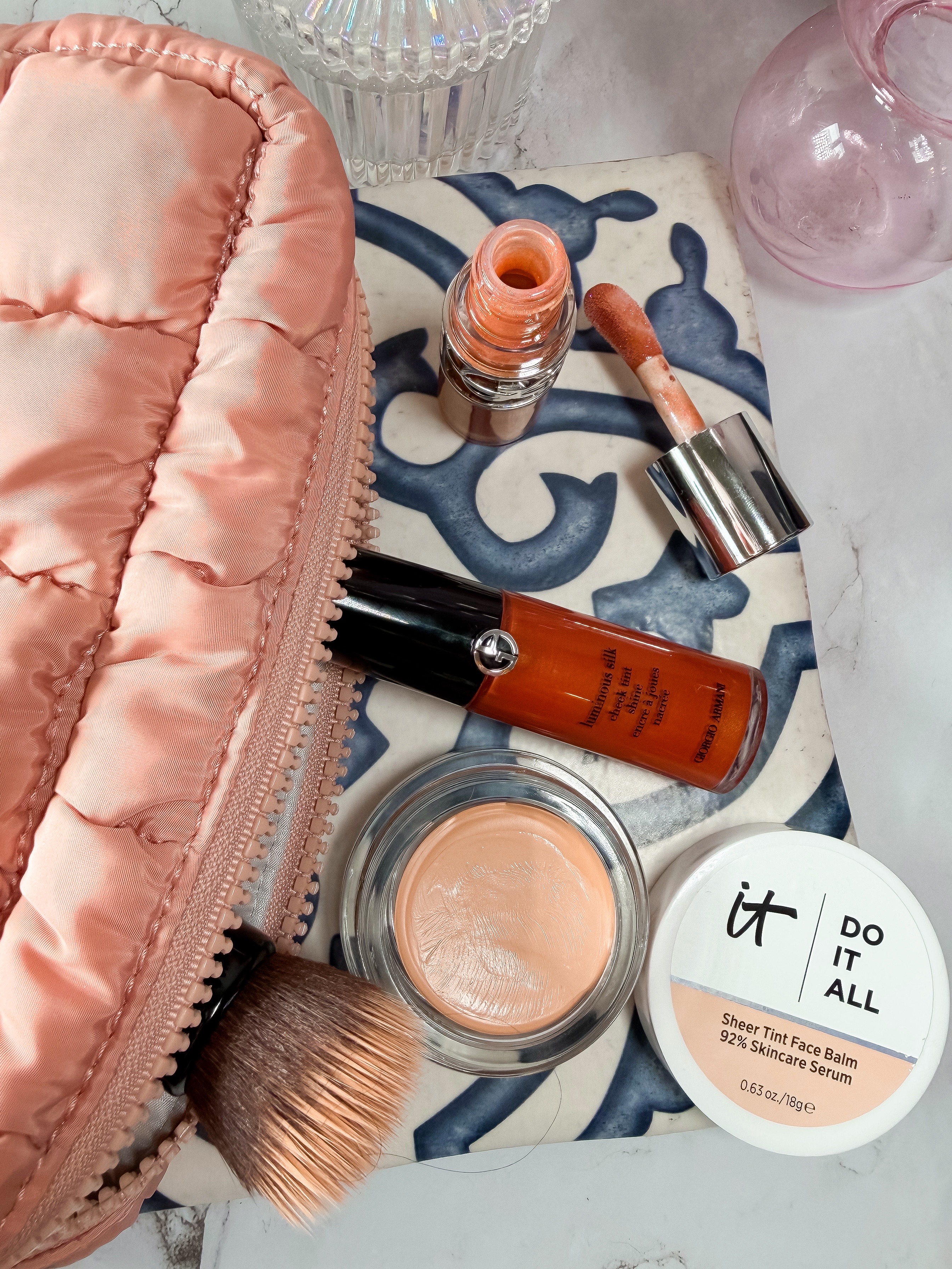 Makeup bag spill