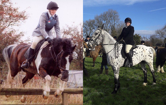 Isobel Mogford &mdash; &ldquo;I am not a tiny tot, but being from a non-horsey family, I only got my first pony when I was 11 and he was 10. This is the first photo &mdash; I am on Barney who is 14hh and probably around about 14- or 15-years-old out with The Old Berkshire. He loved hunting and would jump anything you put in front of him. The second photo is me now on my 11-year-old Leo. I have had him since he was a yearling and he has turned out almost as good as Barney was, now in his second season with The Hampshire&rdquo;