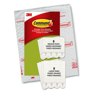 Command strips in medium and large sizes