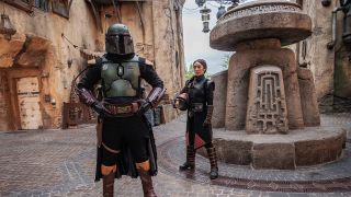 Boba Fett and Fennec Shand at Star Wars: Galaxy's Edge