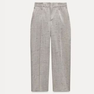 Zara Wool Carrot Trousers