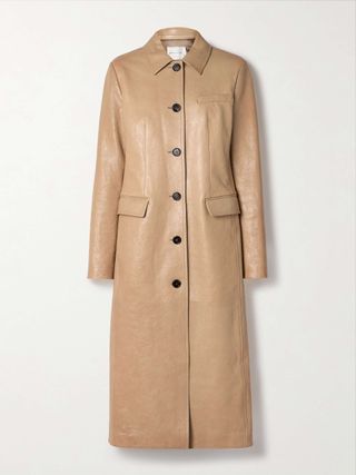 Kate Textured-Leather Coat