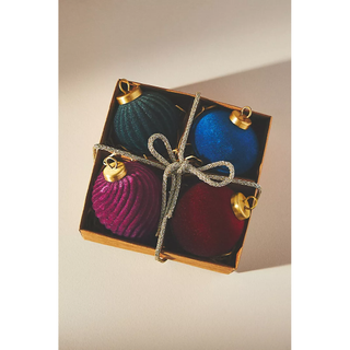 velvet ornament boxed set