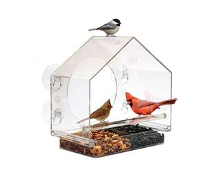 Window Bird House Feeder by Nature Anywhere cut out