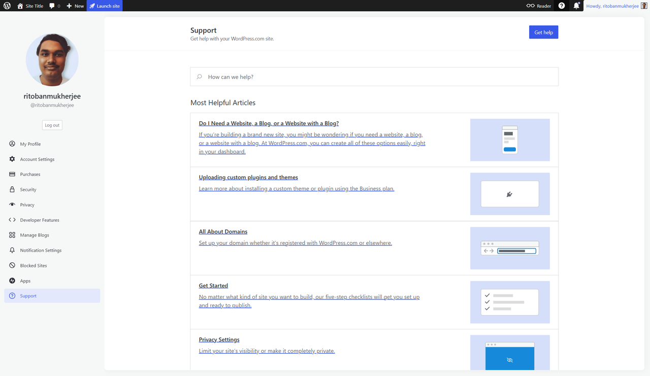 WordPress support