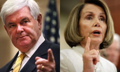 As Newt Gingrich rises in the presidential polls, former House Speaker Nancy Pelosi threatens to reveal some juicy info about the Georgian from a congressional ethics investigation in the 199
