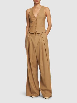 Giuseppe Di Morabito, Stretch Wool Wide Pants