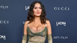 Salma Hayek chocolate balayage