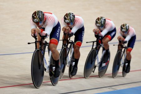 Japan track bike at Paris Olympics in team pursuit