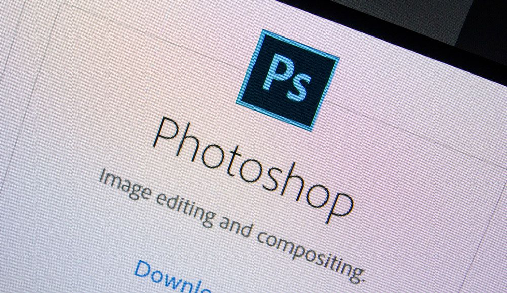 Download Photoshop - Photoshop&#039;s logo on a monitor