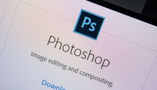 Download Photoshop - Photoshop's logo on a monitor