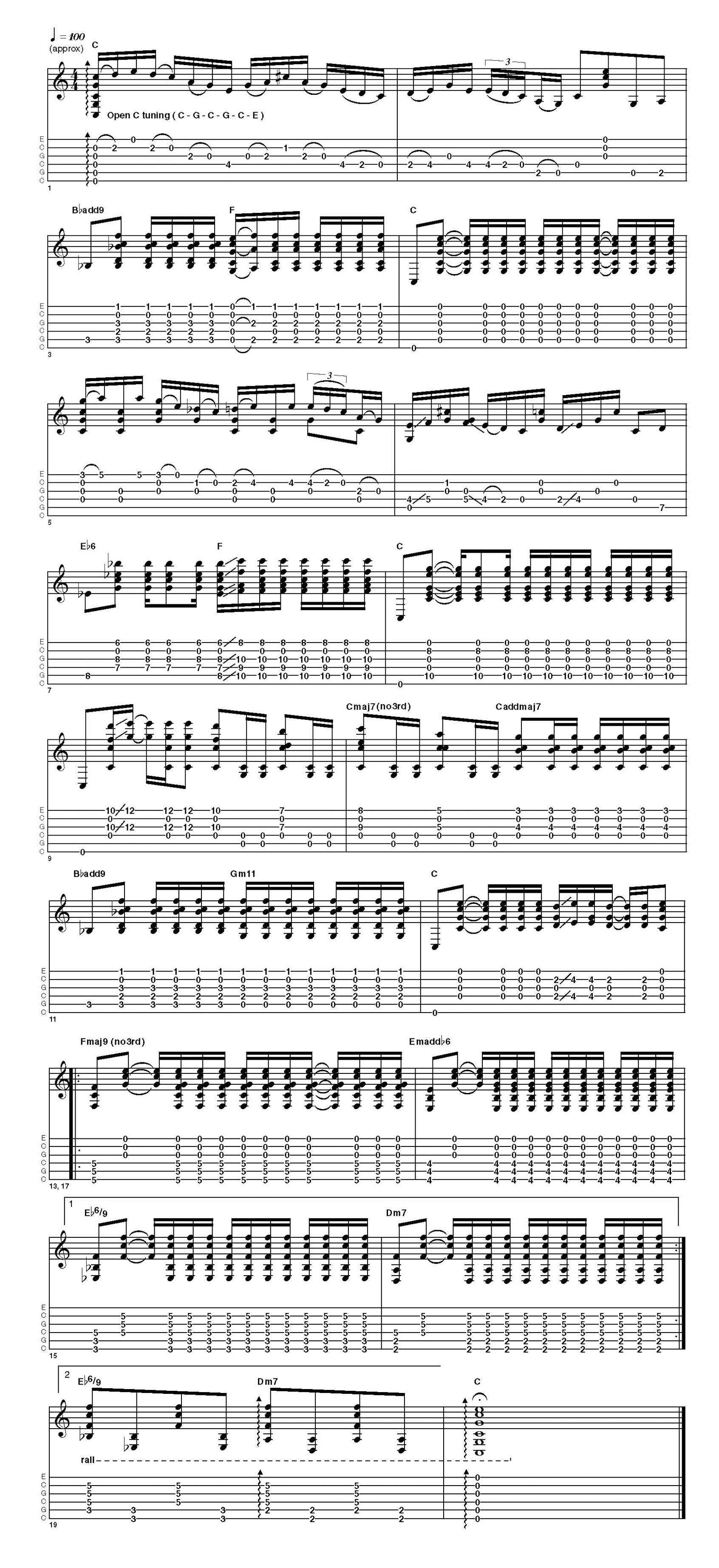 GIT527 Blues Headlines: open C lesson