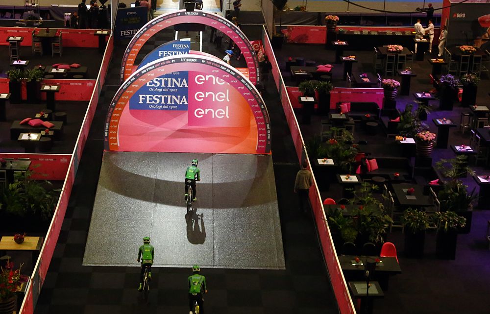 2016 Giro d'Italia stage 1 time trial starting ramp