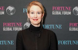 Elizabeth Holmes at the Fortune Global Forum at the Fairmont Hotel