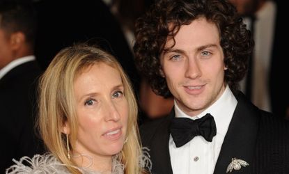 Sam Taylor-Johnson and her husband, Aaron, a potential Christian Grey