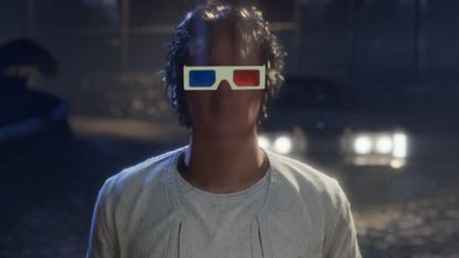 Michael Myers wears a pair of 3D glasses in Halloween the Game.