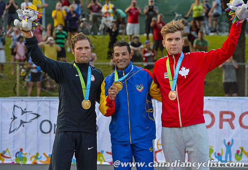 Men's podium: Eric Marcotte, Miguel Ubeto, Guillaume Boivin