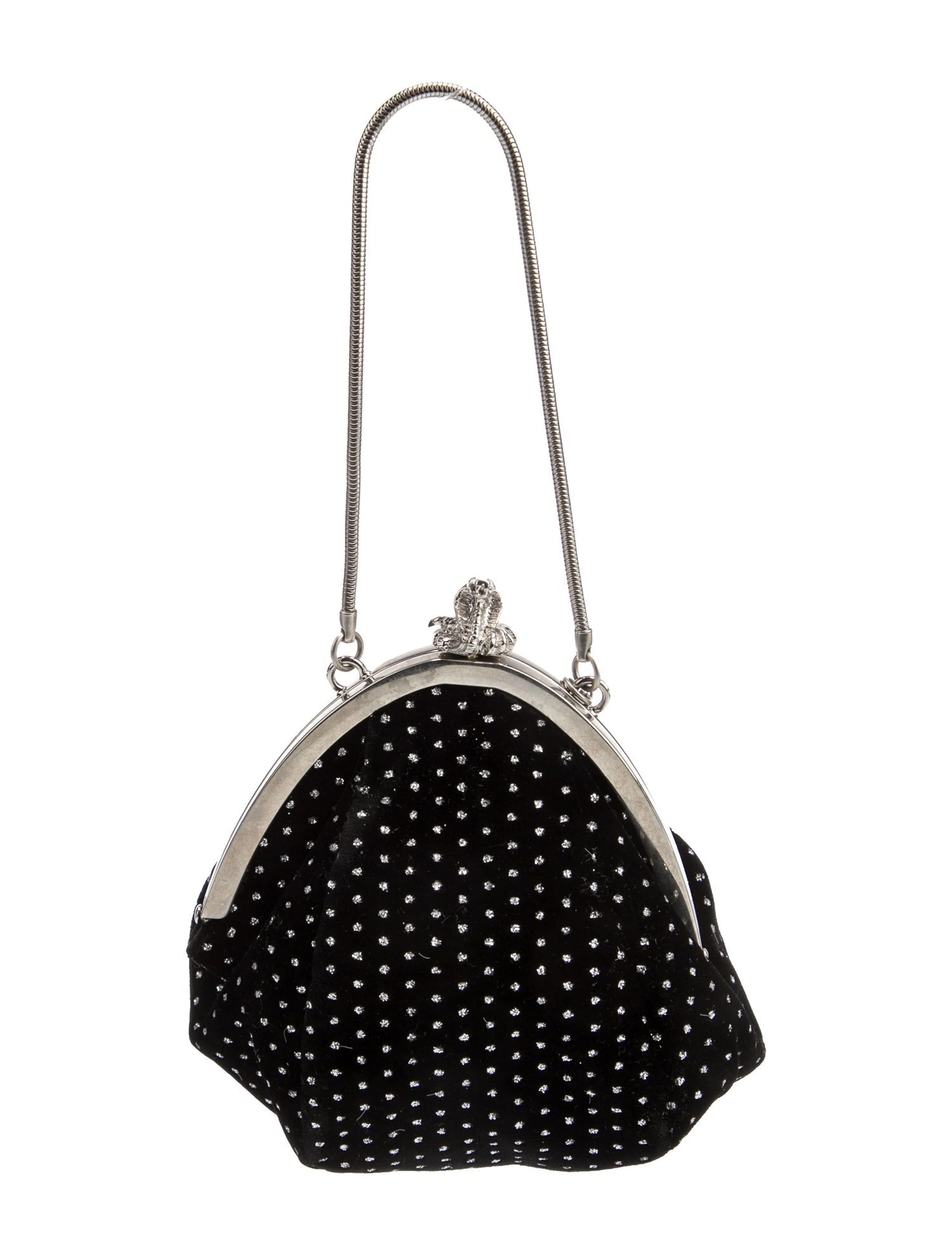Saint Laurent, Velvet Serpent Purse Small