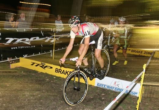 Powers bunny hopped the barriers to victory.