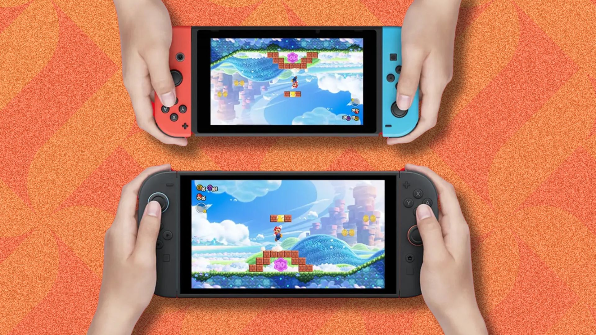Nintendo Switch 2 and Nintendo Switch original comparison