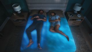 A couple in a Sleep Number ClimateCool smart bed