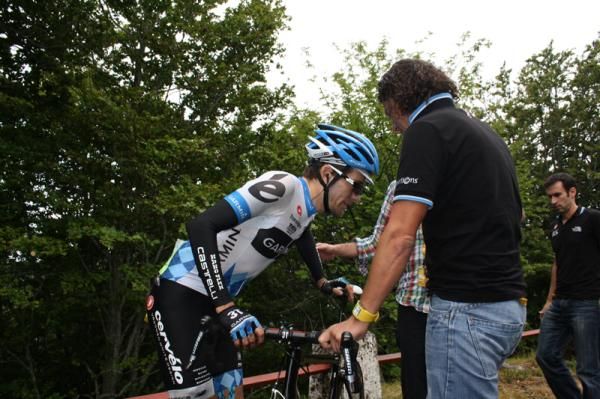 Dave Zabriskie leaving the Tour de France