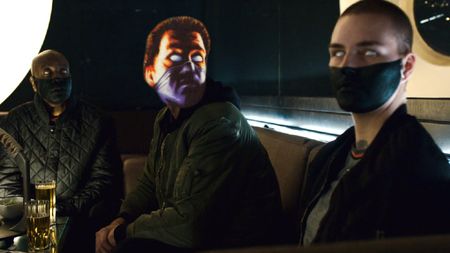 A photo illustration with a Syndicate agent's head on a Mute Syndicate body.