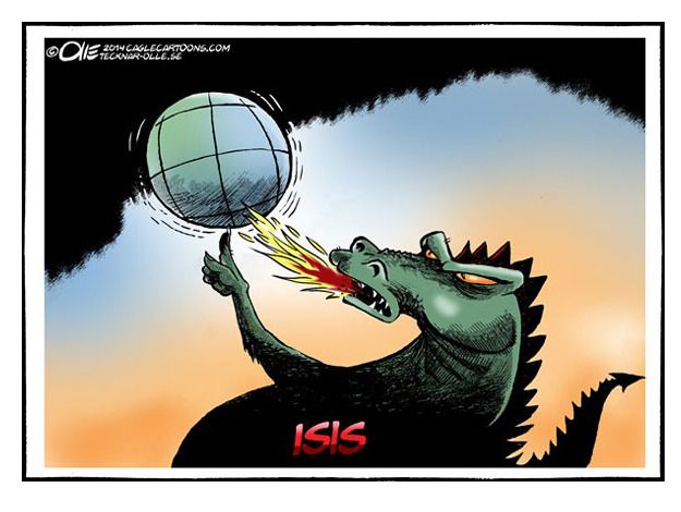 Editorial cartoon world ISIS