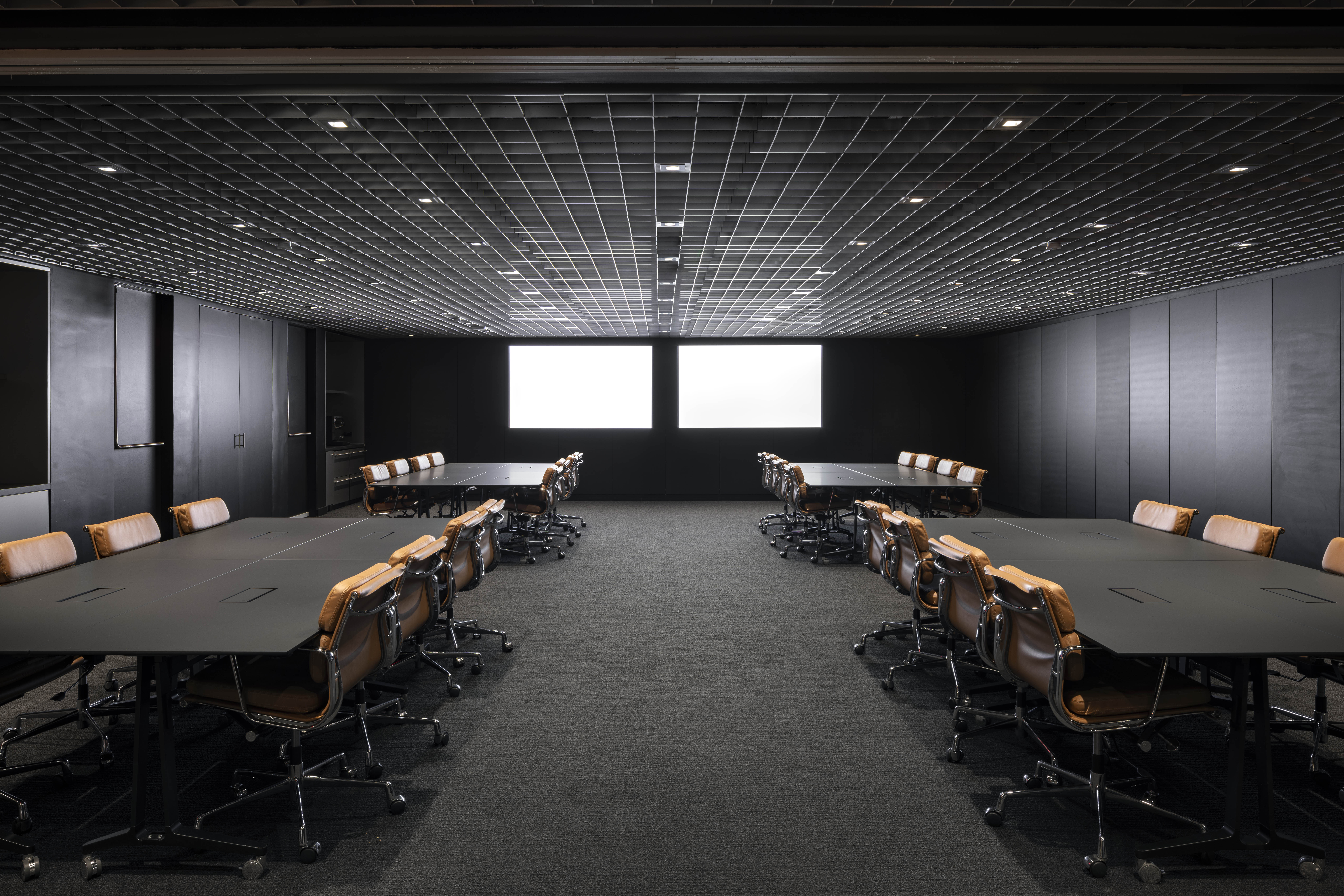 IBM Research office, interior, sleek and minimalist