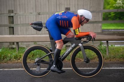 George Fox competing in the 2024 CTT road bike championships