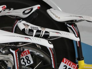 Prologo provided these custom saddles to the brothers Schleck.