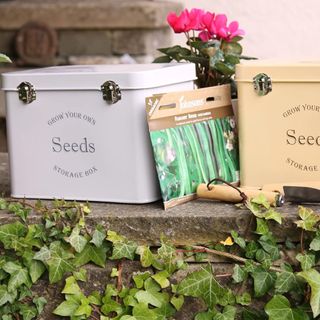 Gardening Naturally Seed Storage Box (With Dividers)