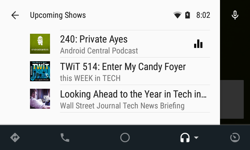 Stitcher on Android Auto