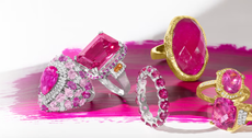 A selection of Viva Magenta jewelry available from Ross Simons.