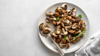 Roasted mushrooms