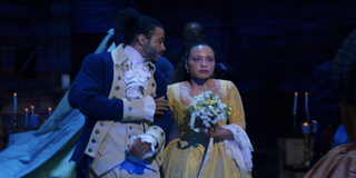 Daveed Diggs as Lafayette and Jasmine Cephas Jones as Peggy in Hamilton