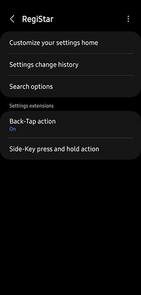 The RegiStar module in Samsung's Good Lock app
